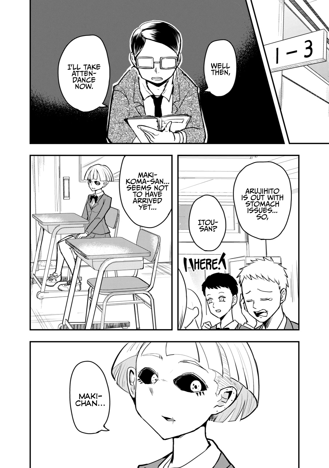 A Manga About the Kind of PE Teacher Who Dies at the Start of a School Horror Movie Chapter 53 page 2 - Chapter 53: The type of enemy to attack when the main character is absent