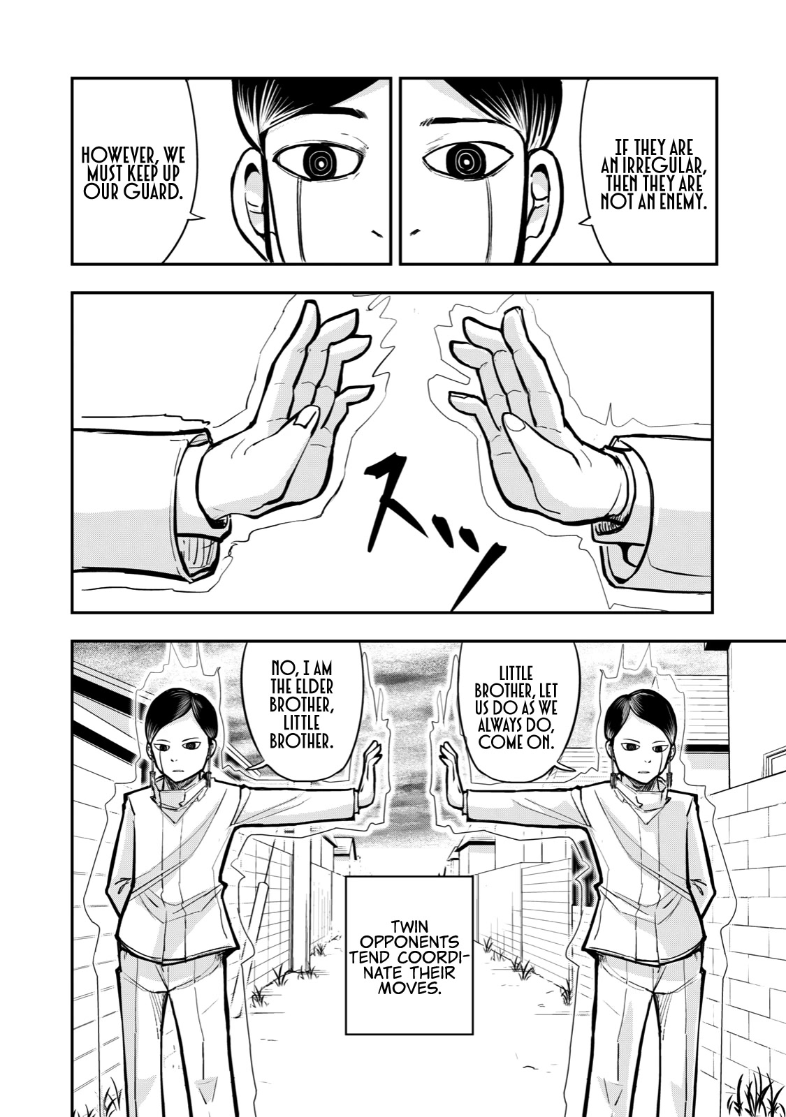 A Manga About the Kind of PE Teacher Who Dies at the Start of a School Horror Movie Chapter 54 page 8 - Chapter 54: The type of twins only found in battle manga