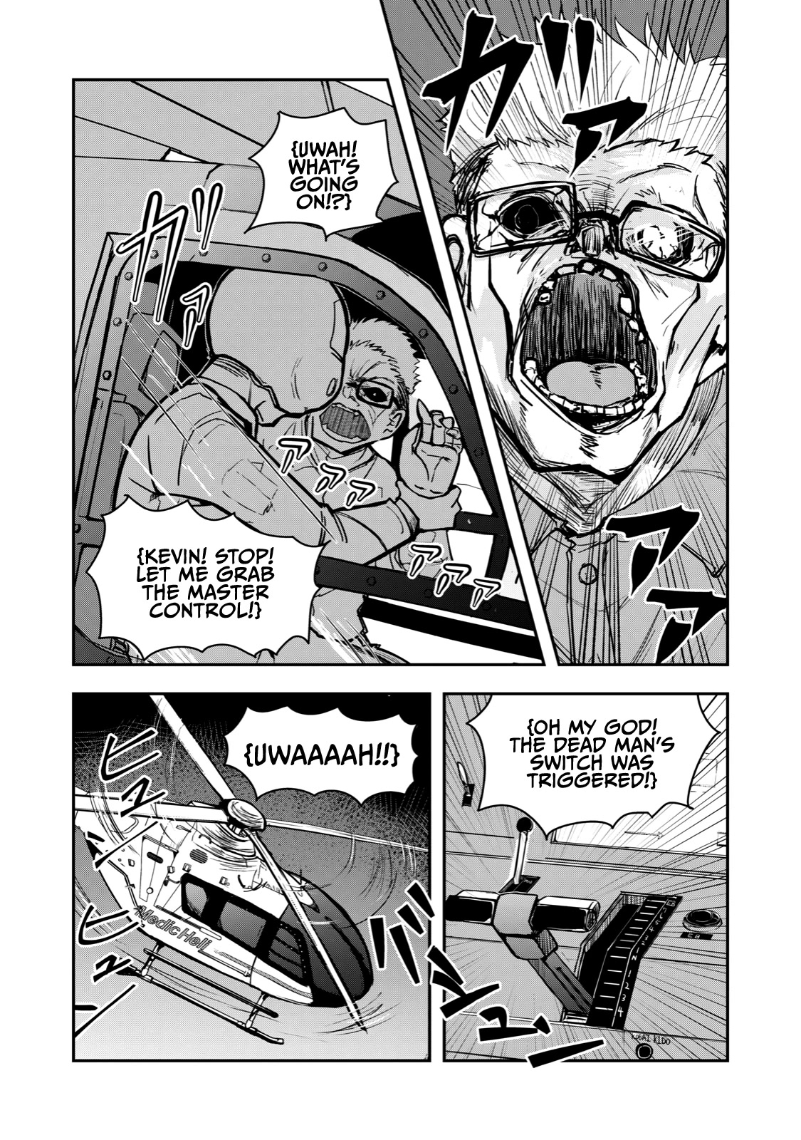 A Manga About the Kind of PE Teacher Who Dies at the Start of a School Horror Movie Chapter 55 page 7 - Chapter 55: The type of helicopter to crash at the start of a zombie movie