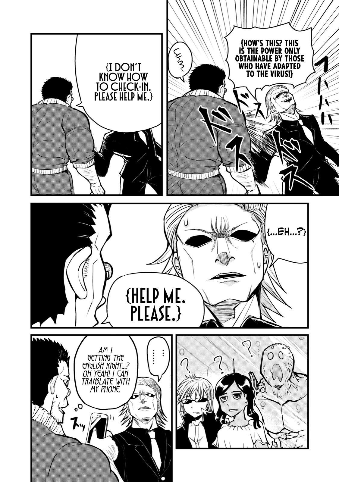 A Manga About the Kind of PE Teacher Who Dies at the Start of a School Horror Movie Chapter 65 page 8 - Chapter 65: The type of PE teacher to beg the enemy for his life and be killed when he thinks he has been saved