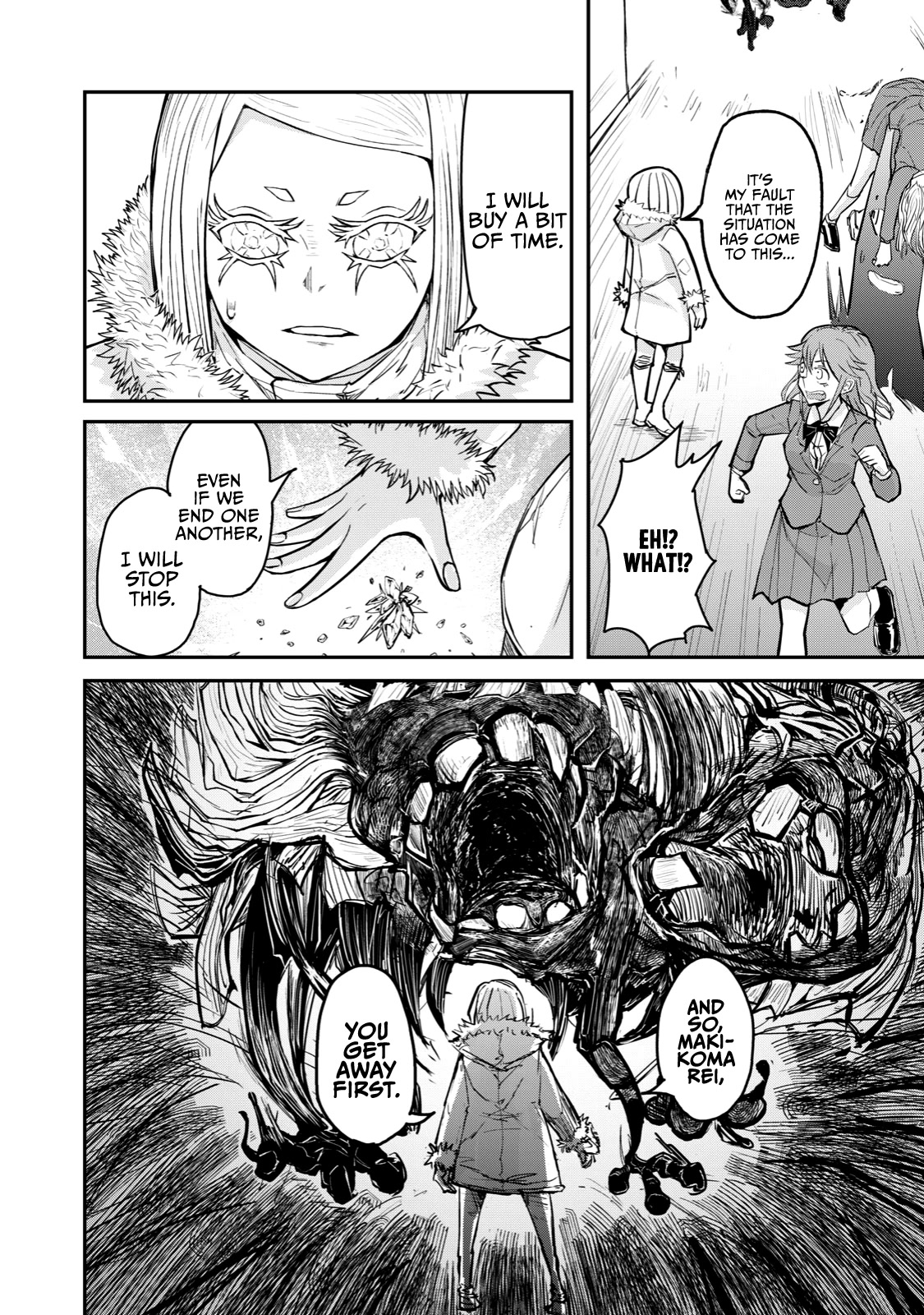 A Manga About the Kind of PE Teacher Who Dies at the Start of a School Horror Movie Chapter 67 page 10 - Chapter 67: The type of monster from a Japanese horror movie that ends with a hug