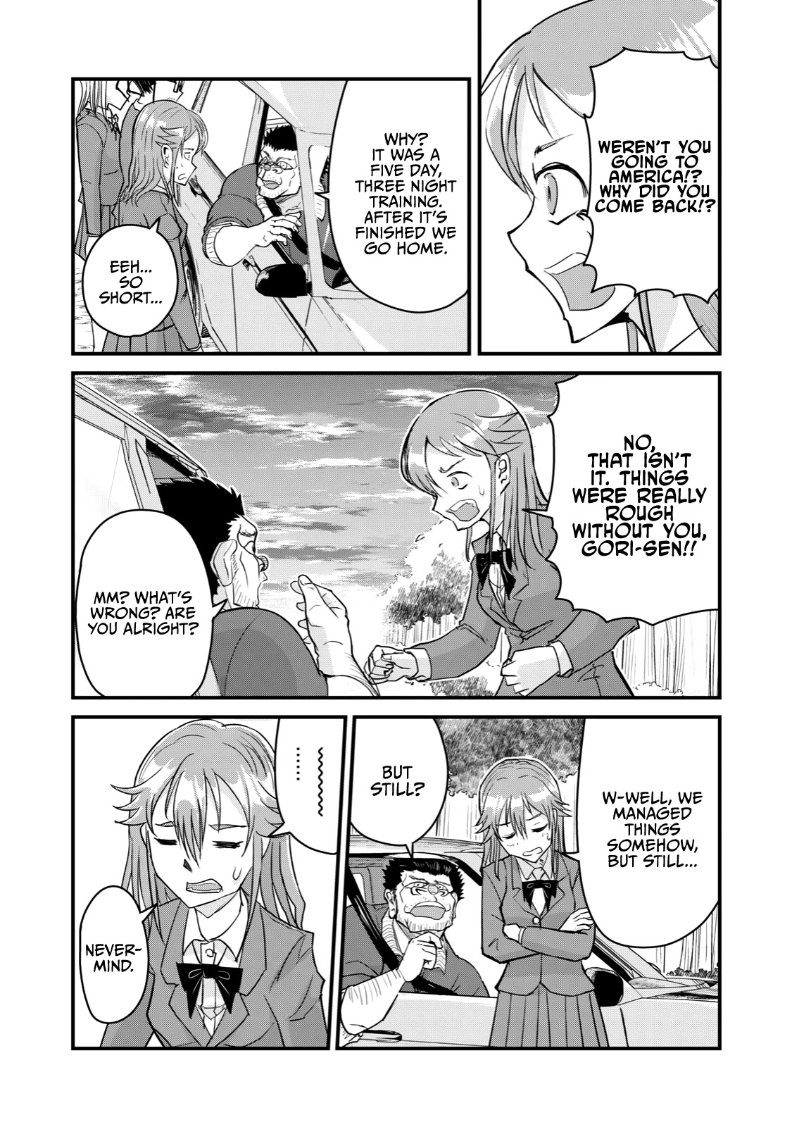 A Manga About the Kind of PE Teacher Who Dies at the Start of a School Horror Movie Chapter 68 page 19 - Chapter 68: The type of PE teacher to be killed for warning someone walking down the middle of the road