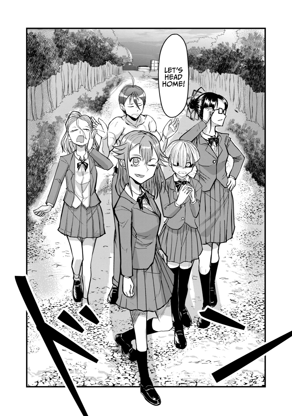A Manga About the Kind of PE Teacher Who Dies at the Start of a School Horror Movie Chapter 68 page 22 - Chapter 68: The type of PE teacher to be killed for warning someone walking down the middle of the road