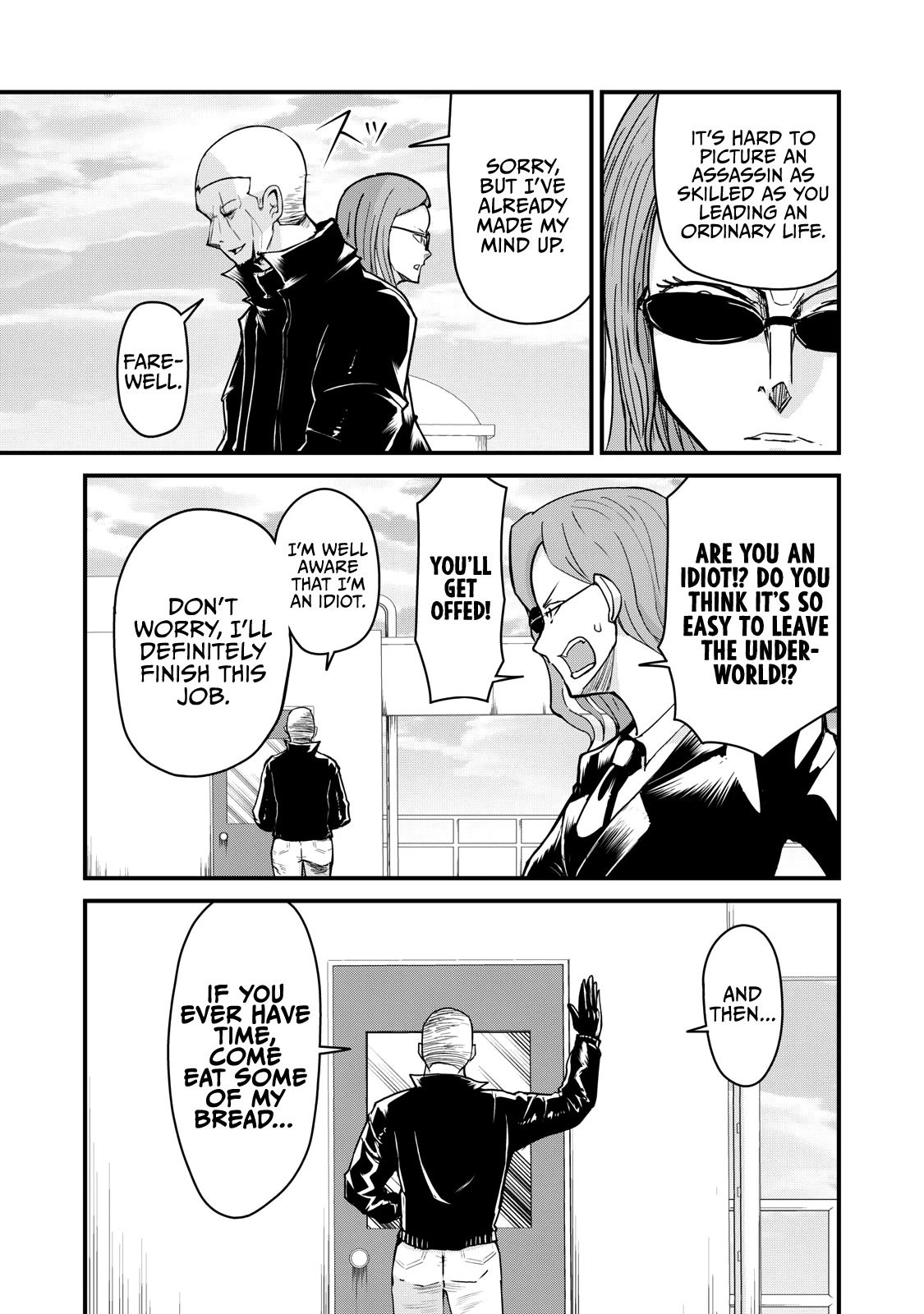 A Manga About the Kind of PE Teacher Who Dies at the Start of a School Horror Movie Chapter 70 page 3 - Chapter 70: The type of assassin to talk about his hopes and dreams in the line of duty and die