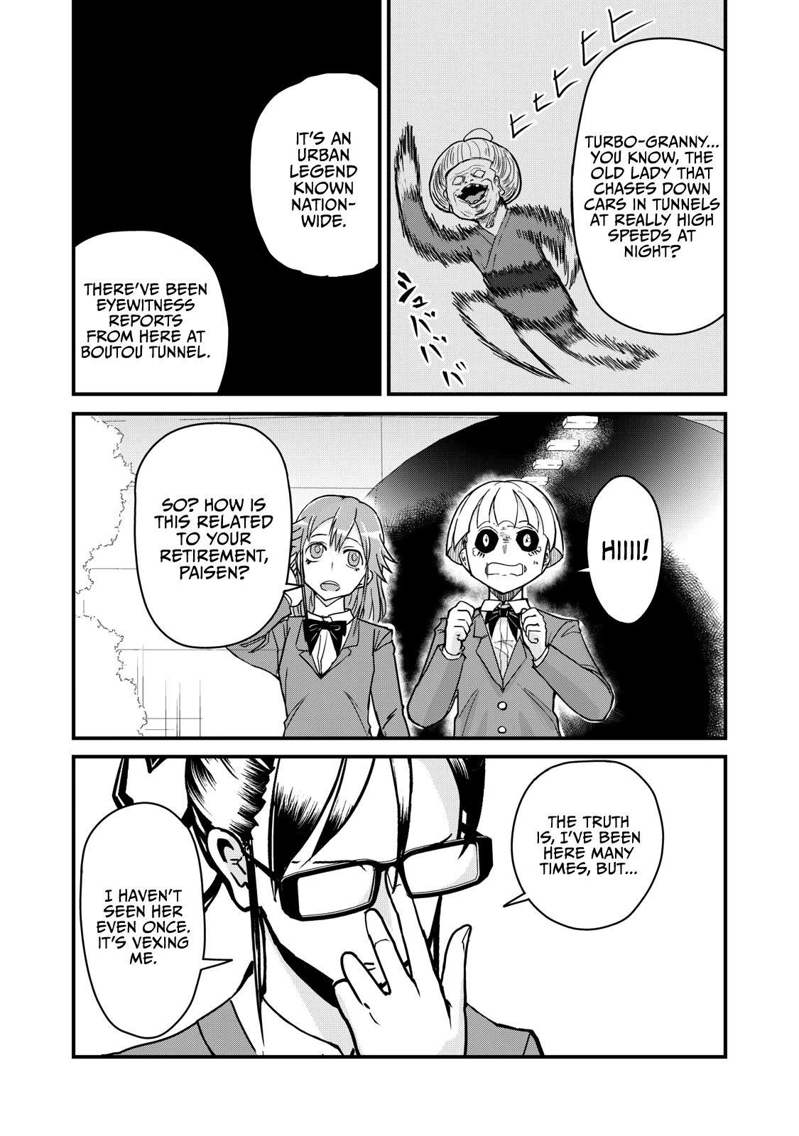 A Manga About the Kind of PE Teacher Who Dies at the Start of a School Horror Movie Chapter 71 page 4 - Chapter 71: The type of PE teacher to be killed by Turbo-Granny