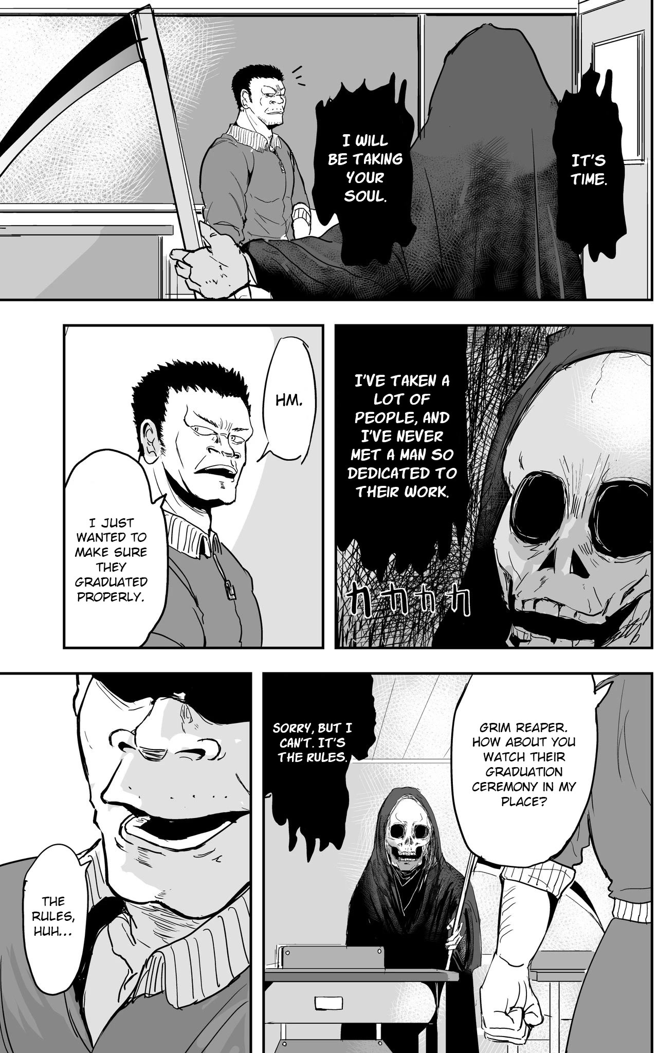 A Manga About the Kind of PE Teacher Who Dies at the Start of a School Horror Movie Chapter 8 page 5 - Chapter 8