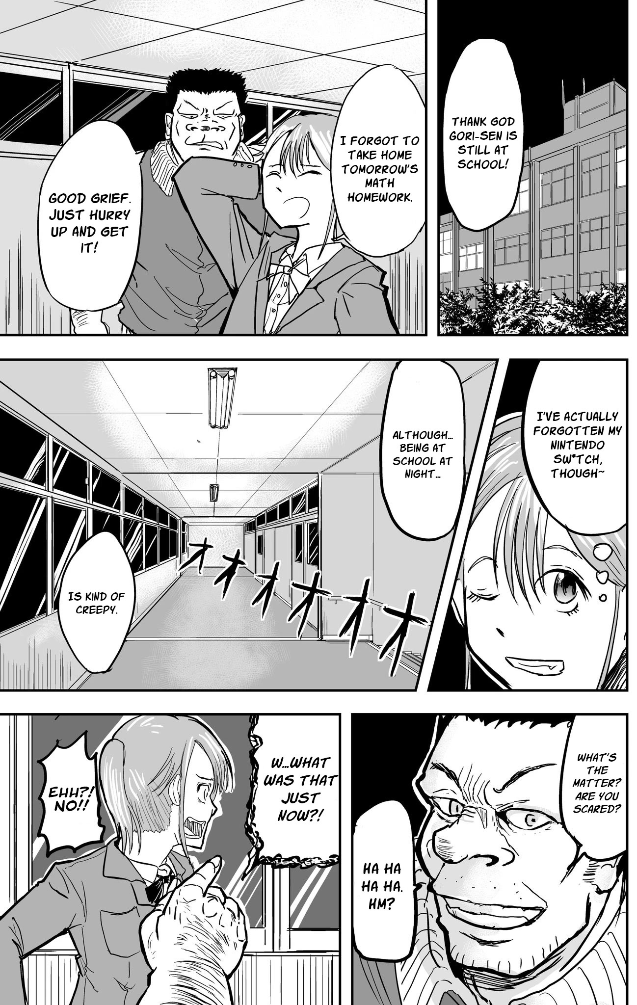 A Manga About the Kind of PE Teacher Who Dies at the Start of a School Horror Movie Chapter 9 page 1 - Chapter 9
