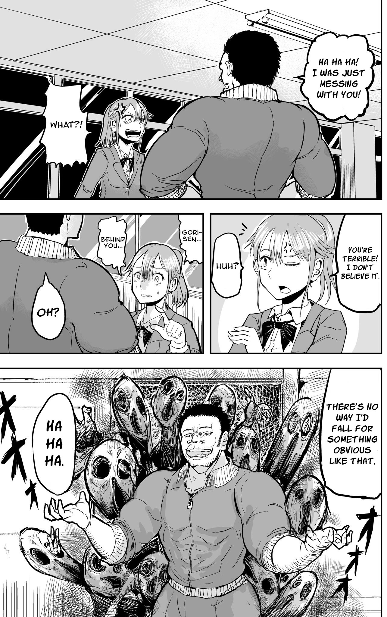 A Manga About the Kind of PE Teacher Who Dies at the Start of a School Horror Movie Chapter 9 page 2 - Chapter 9
