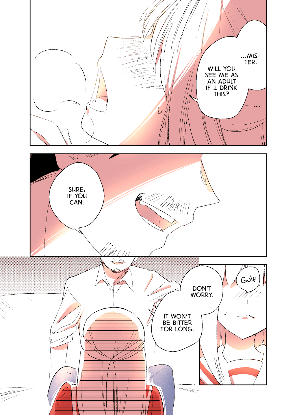A Manga Where an Old Man Teaches Bad Things to a ●-School Girl Chapter 4 page 1 - Chapter 4