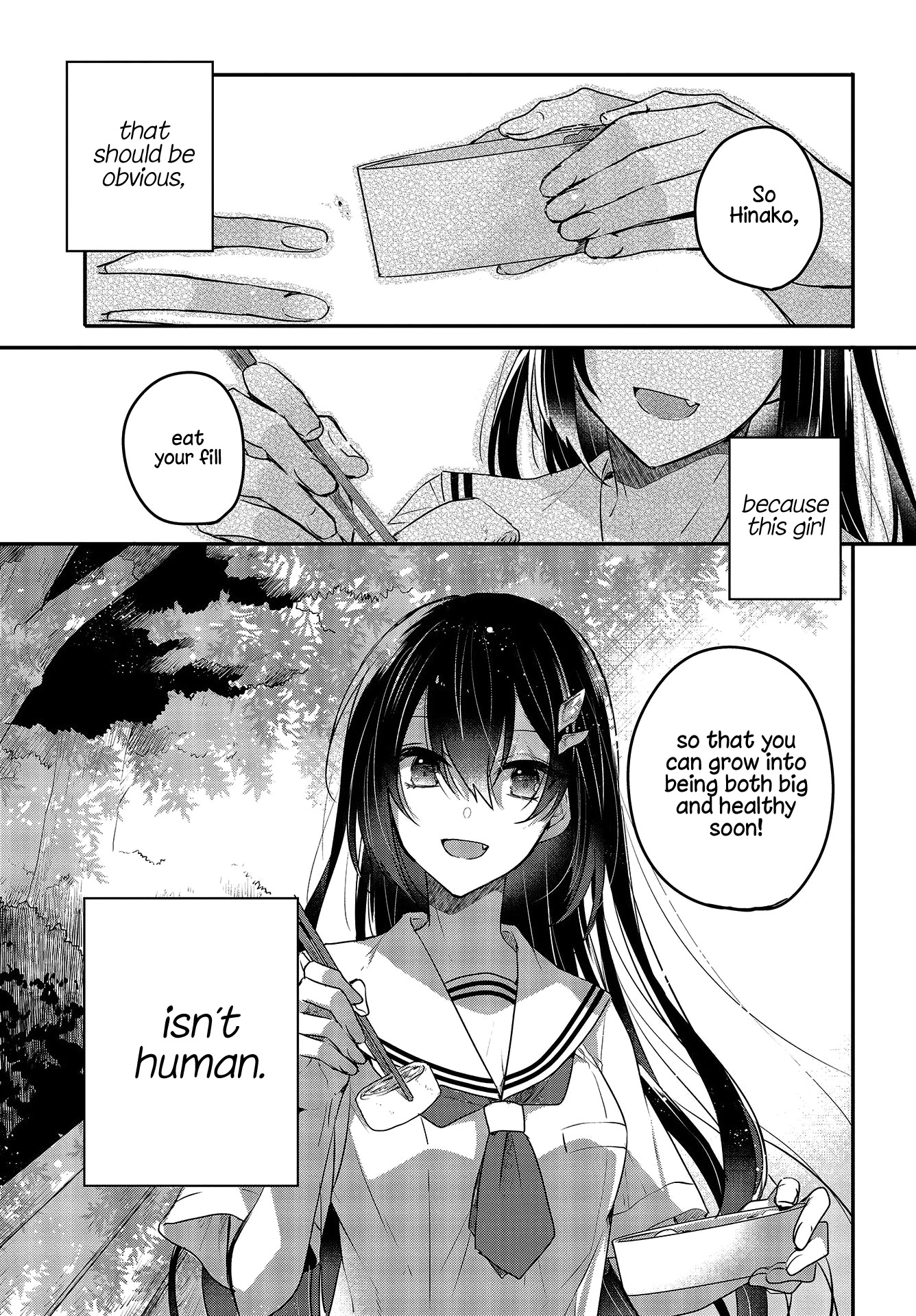 A Monster Wants to Eat Me Chapter 2 page 23 - Chapter 2: The Unknown Below Leaf-filtered Sunlight