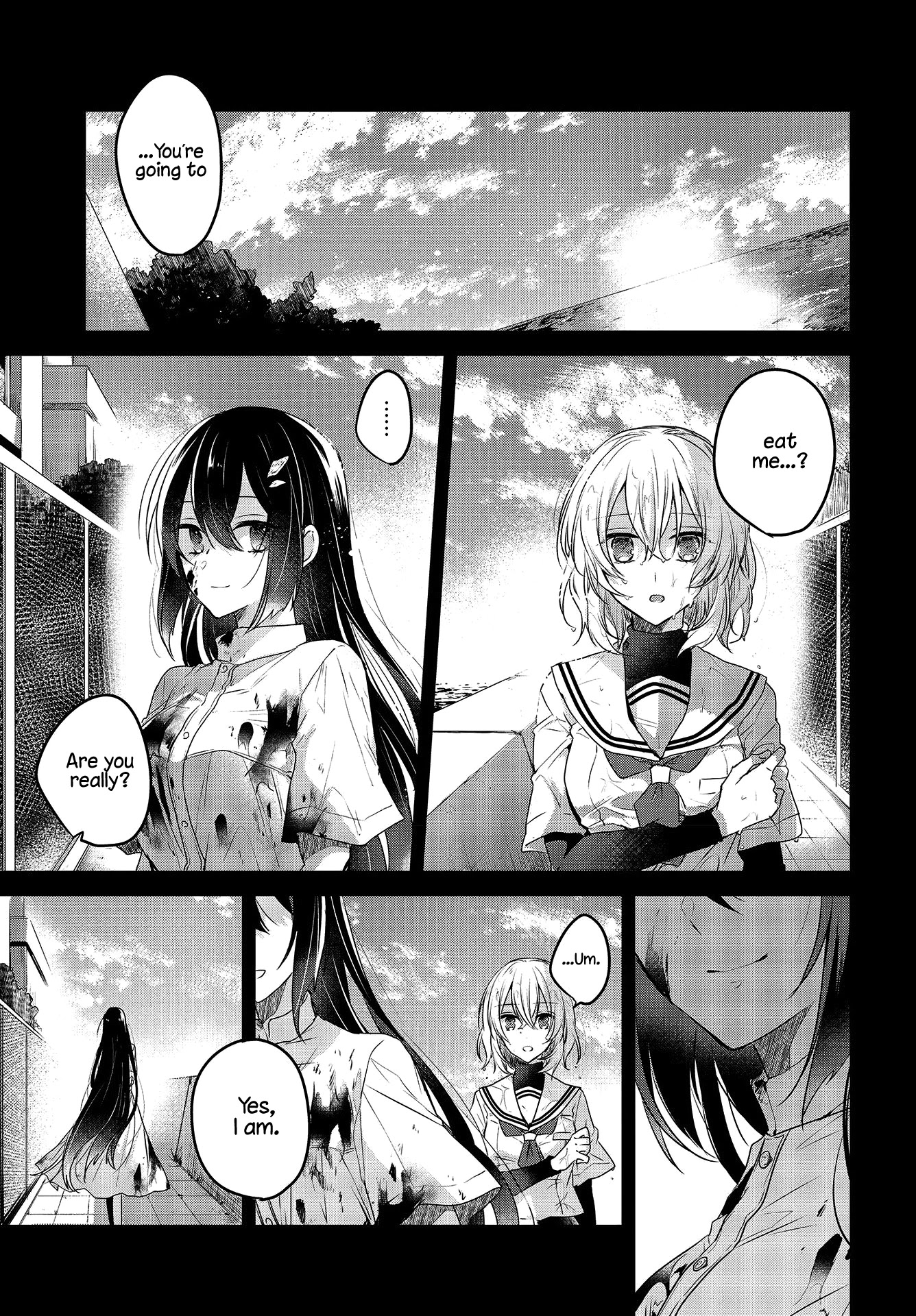 A Monster Wants to Eat Me Chapter 2 page 3 - Chapter 2: The Unknown Below Leaf-filtered Sunlight