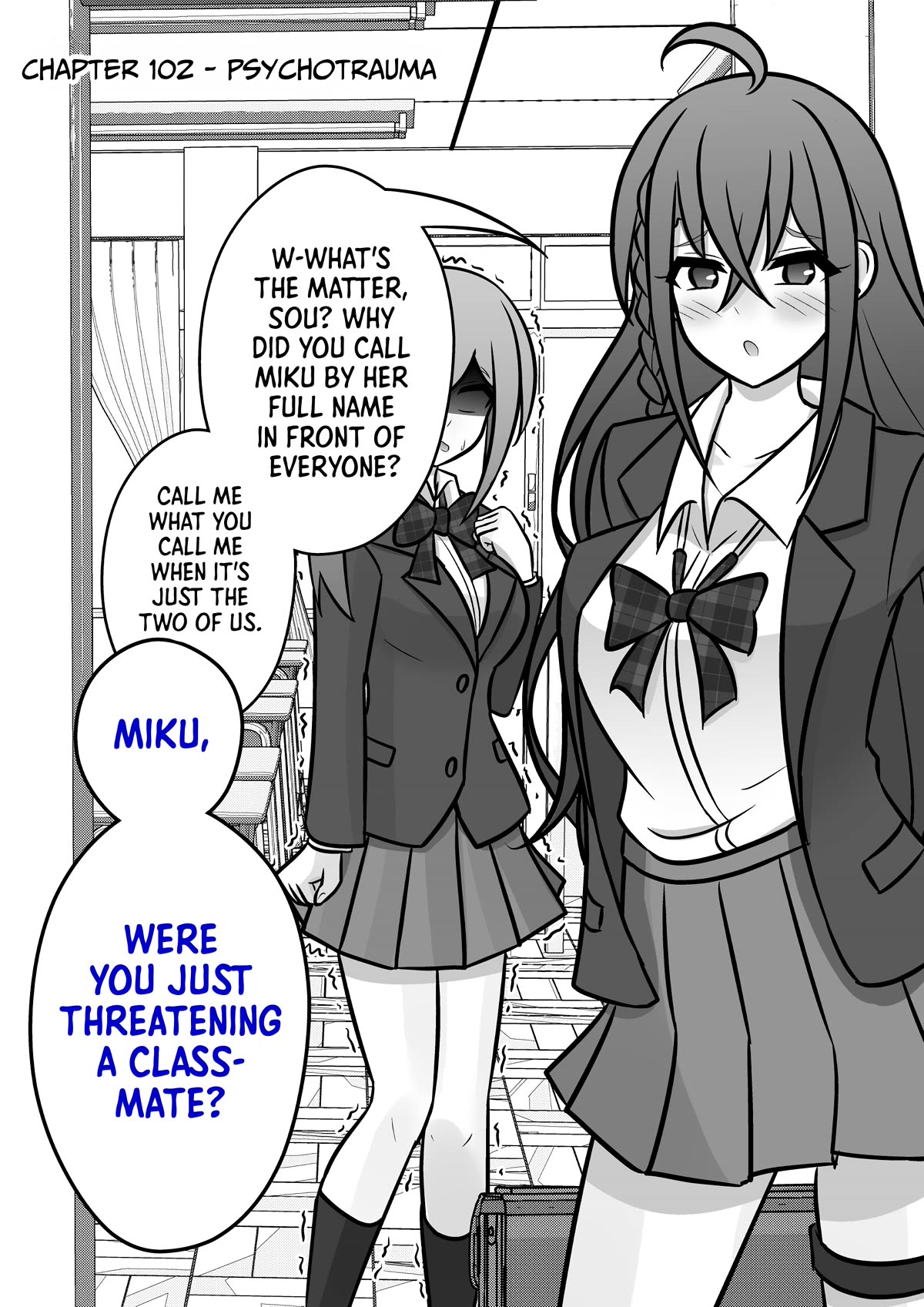 A Parallel World With a 1:39 Male to Female Ratio is Unexpectedly Normal Chapter 102 page 1 - Chapter 102: Psychotrauma