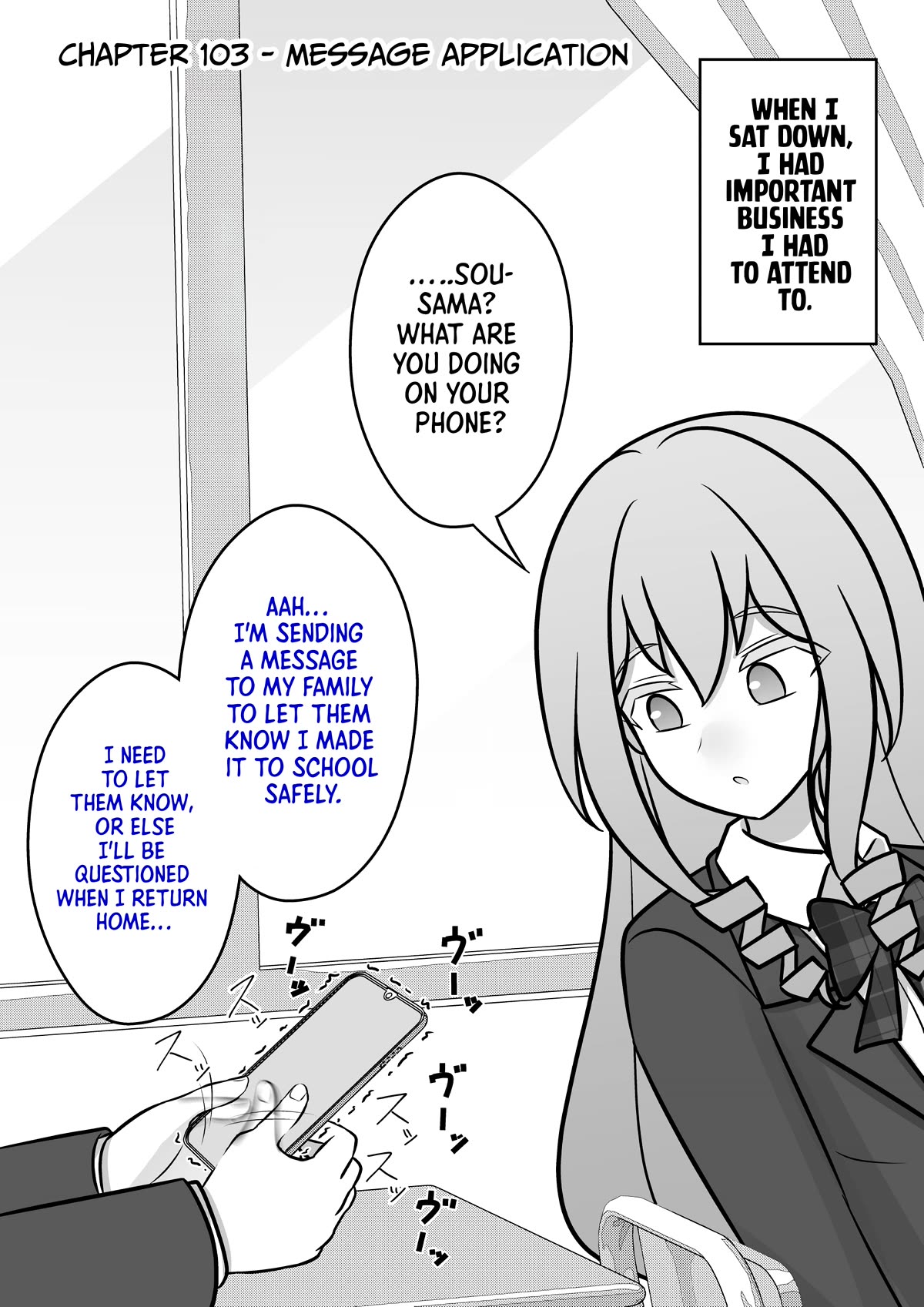 A Parallel World With a 1:39 Male to Female Ratio is Unexpectedly Normal Chapter 103 page 1 - Chapter 103: Message application