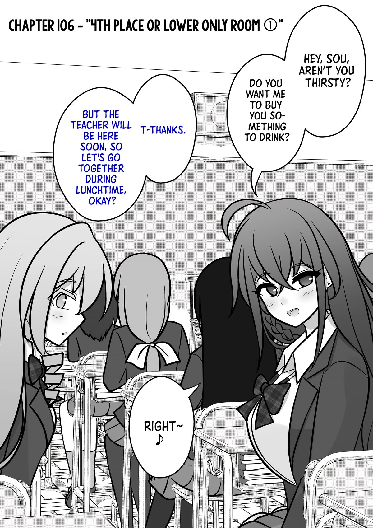 A Parallel World With a 1:39 Male to Female Ratio is Unexpectedly Normal Chapter 106 page 1 - Chapter 106: 4th Place or Lower Only Room ①