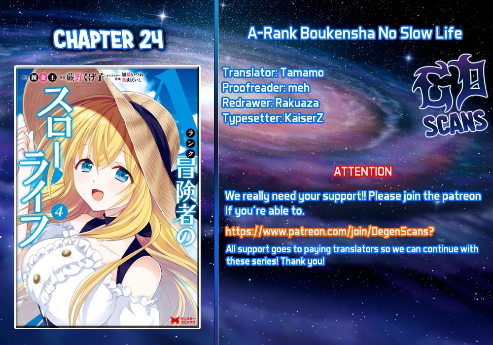 A-Rank Boukensha No Slow Life Chapter 24 page 1 - Chapter 24