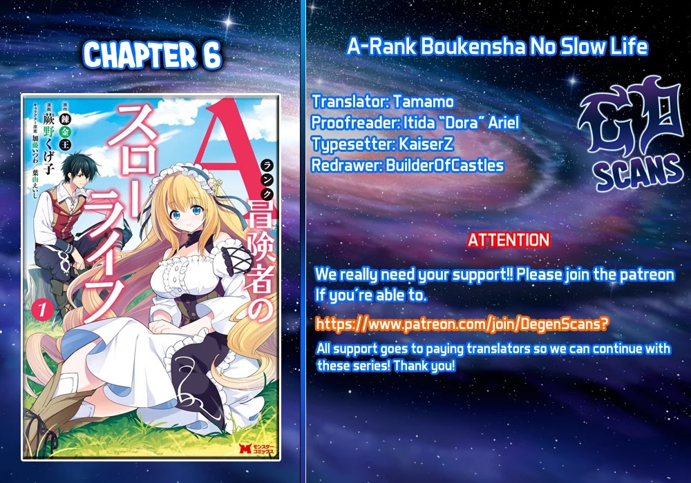 A-Rank Boukensha No Slow Life Chapter 6 page 1 - Chapter 6