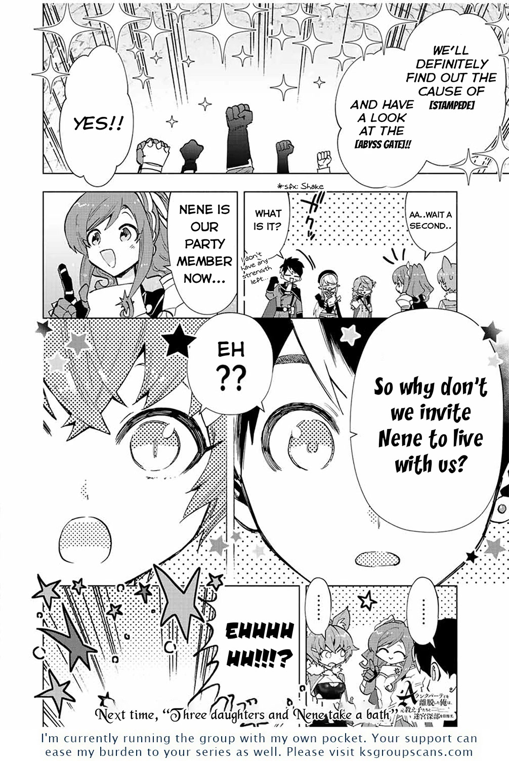 A Rank Party wo Ridatsu Shita Ore wa, Moto Oshiego Tachi to Meikyuu Shinbu wo Mezasu Chapter 41 page 13 - Chapter 41: Passionate Welcome