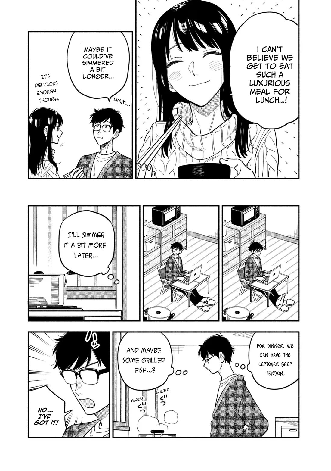 A Rare Marriage: How to Grill Our Love Chapter 101 page 13 - Chapter 101: Home cooking - Simmered Beef Tendon Stew.