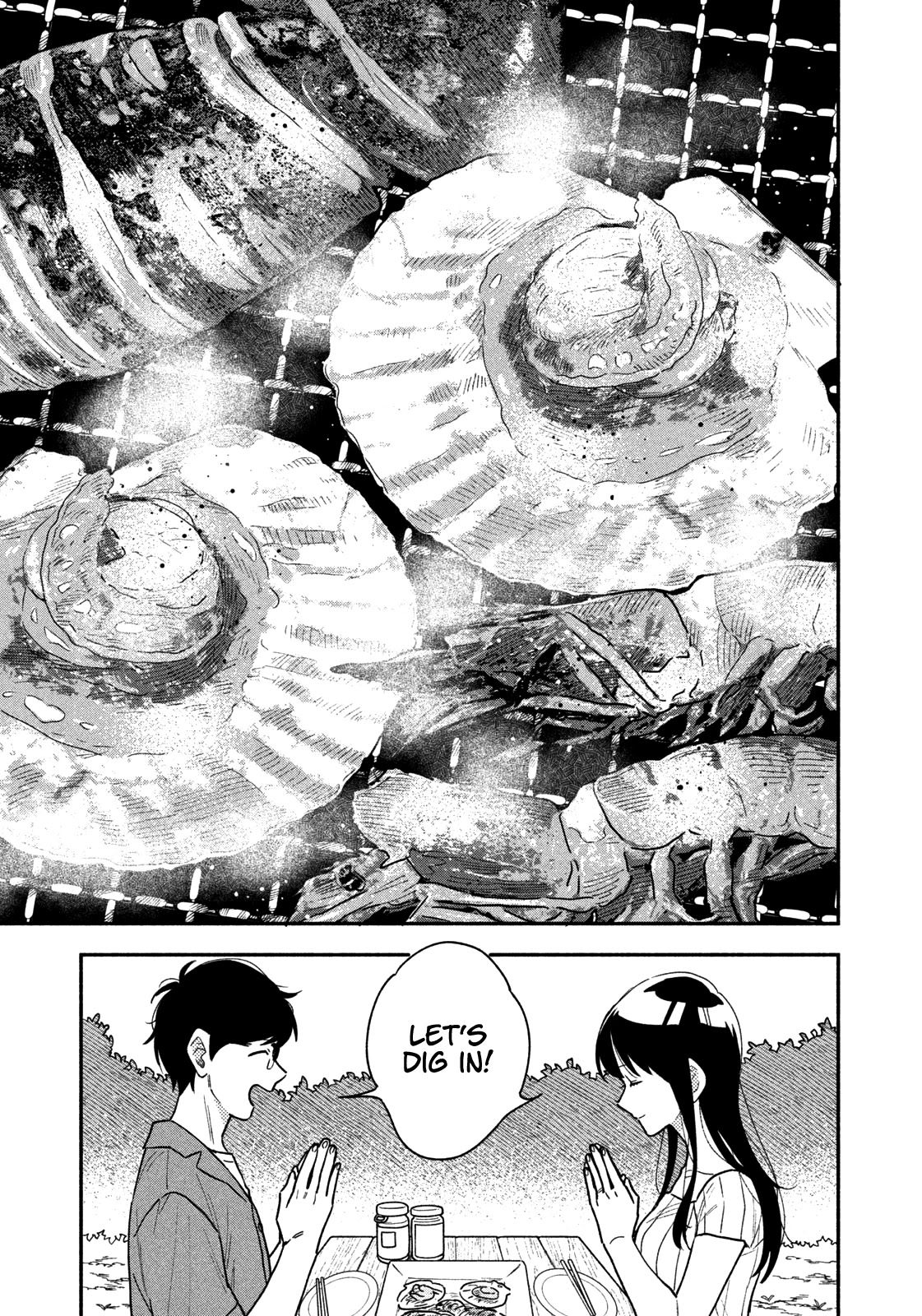A Rare Marriage: How to Grill Our Love Chapter 28 page 10 - Chapter 28: Canned Sake and a Fresh, Beach-Broiled Catch