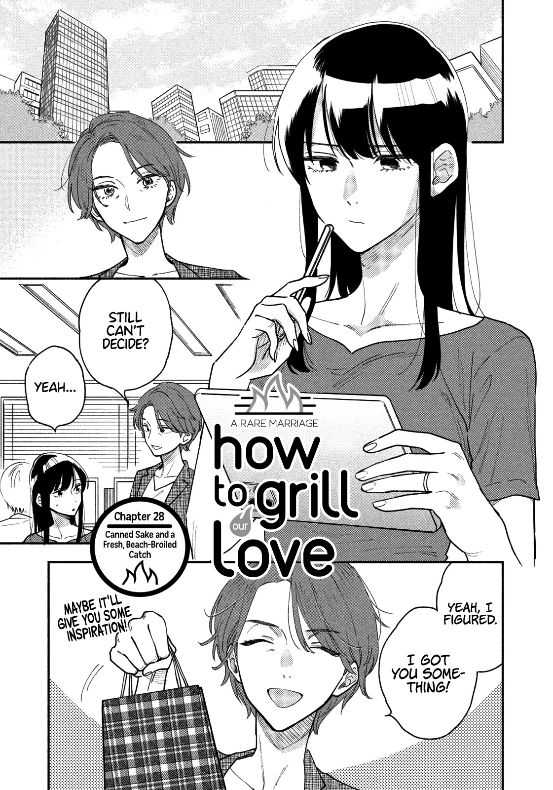 A Rare Marriage: How to Grill Our Love Chapter 28 page 2 - Chapter 28: Canned Sake and a Fresh, Beach-Broiled Catch