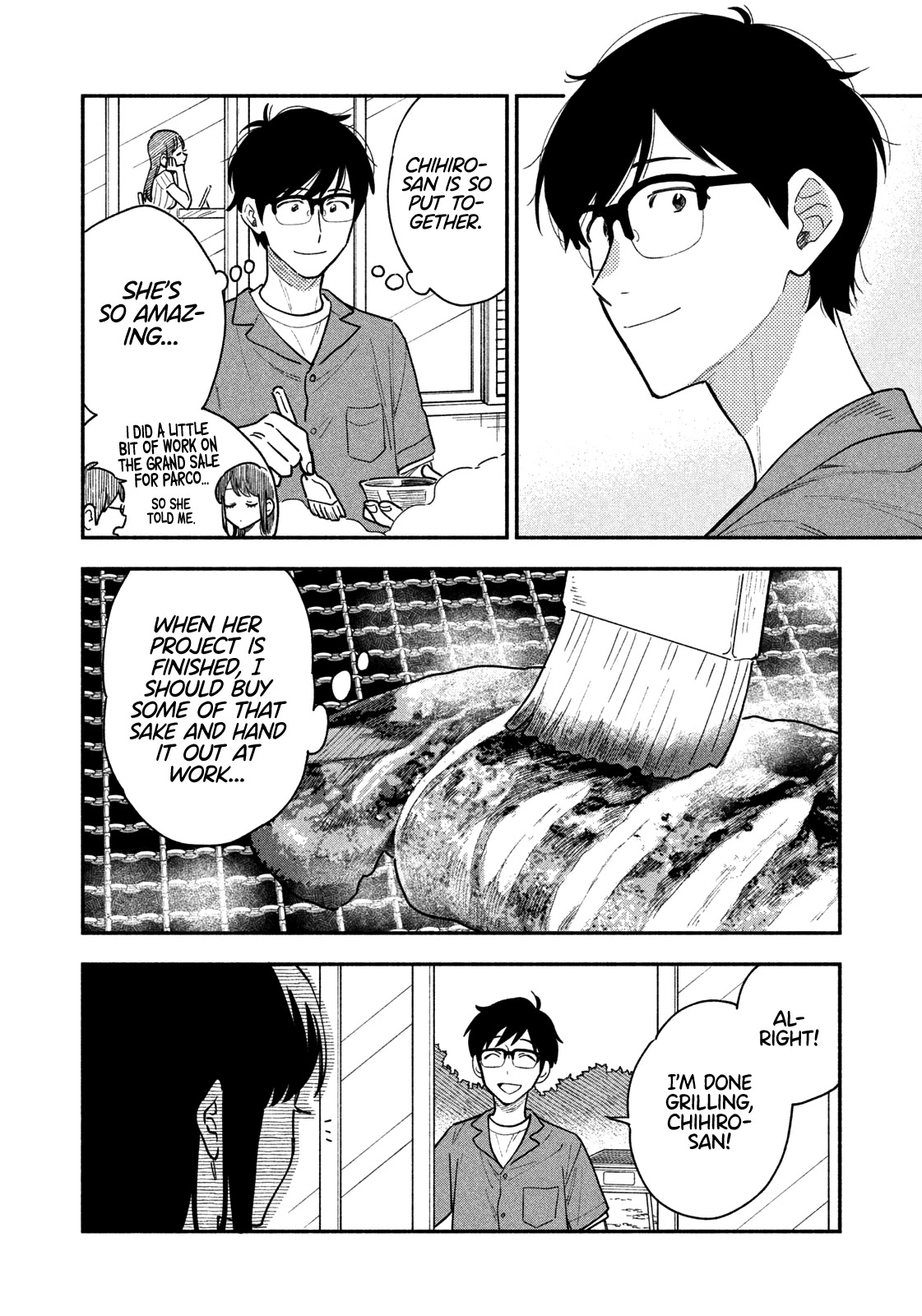 A Rare Marriage: How to Grill Our Love Chapter 28 page 9 - Chapter 28: Canned Sake and a Fresh, Beach-Broiled Catch