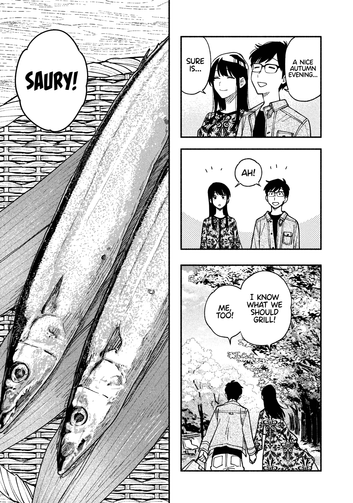 A Rare Marriage: How to Grill Our Love Chapter 43 page 10 - Chapter 43: Let’s Dress Up for Fall and Grill Some Saury!