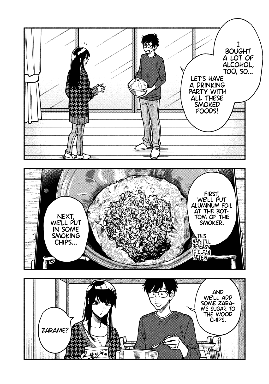 A Rare Marriage: How to Grill Our Love Chapter 44 page 3 - Chapter 44: Let’s Have Drinks at Home with Smoked Foods!
