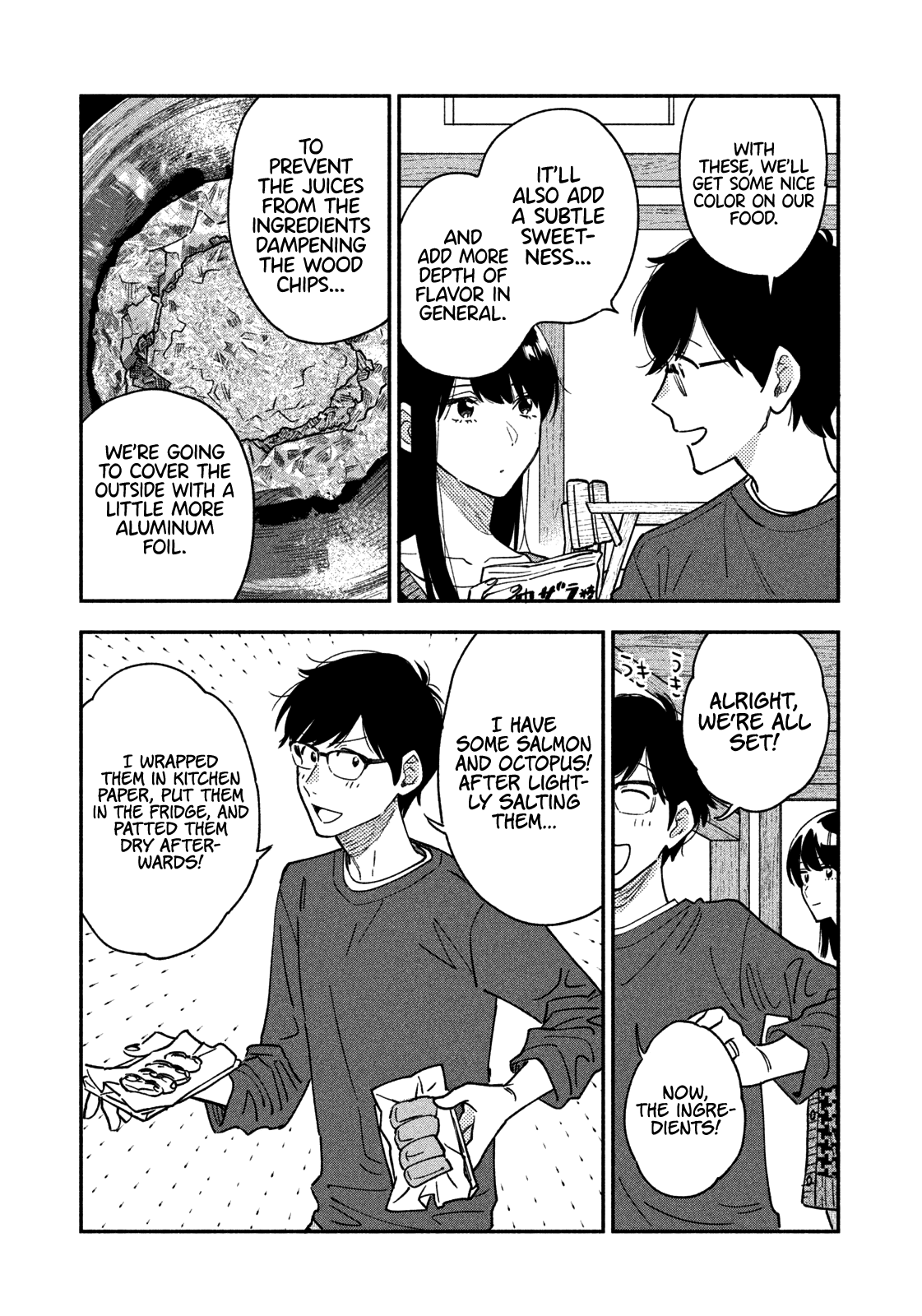 A Rare Marriage: How to Grill Our Love Chapter 44 page 4 - Chapter 44: Let’s Have Drinks at Home with Smoked Foods!