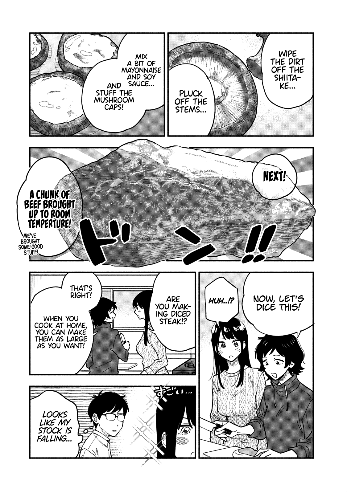 A Rare Marriage: How to Grill Our Love Chapter 54 page 8 - Chapter 54: Family Gathering Around Diced Steak!