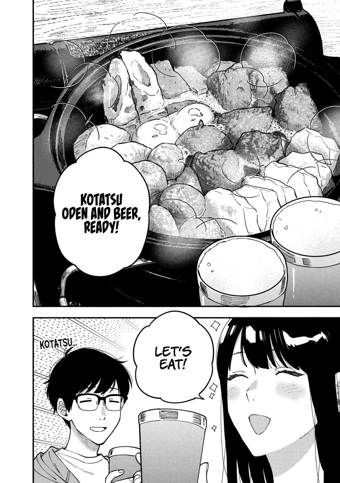 A Rare Marriage: How to Grill Our Love Chapter 56 page 13 - Chapter 56: Let’s Taste Oden and Beer by the Kotatsu!