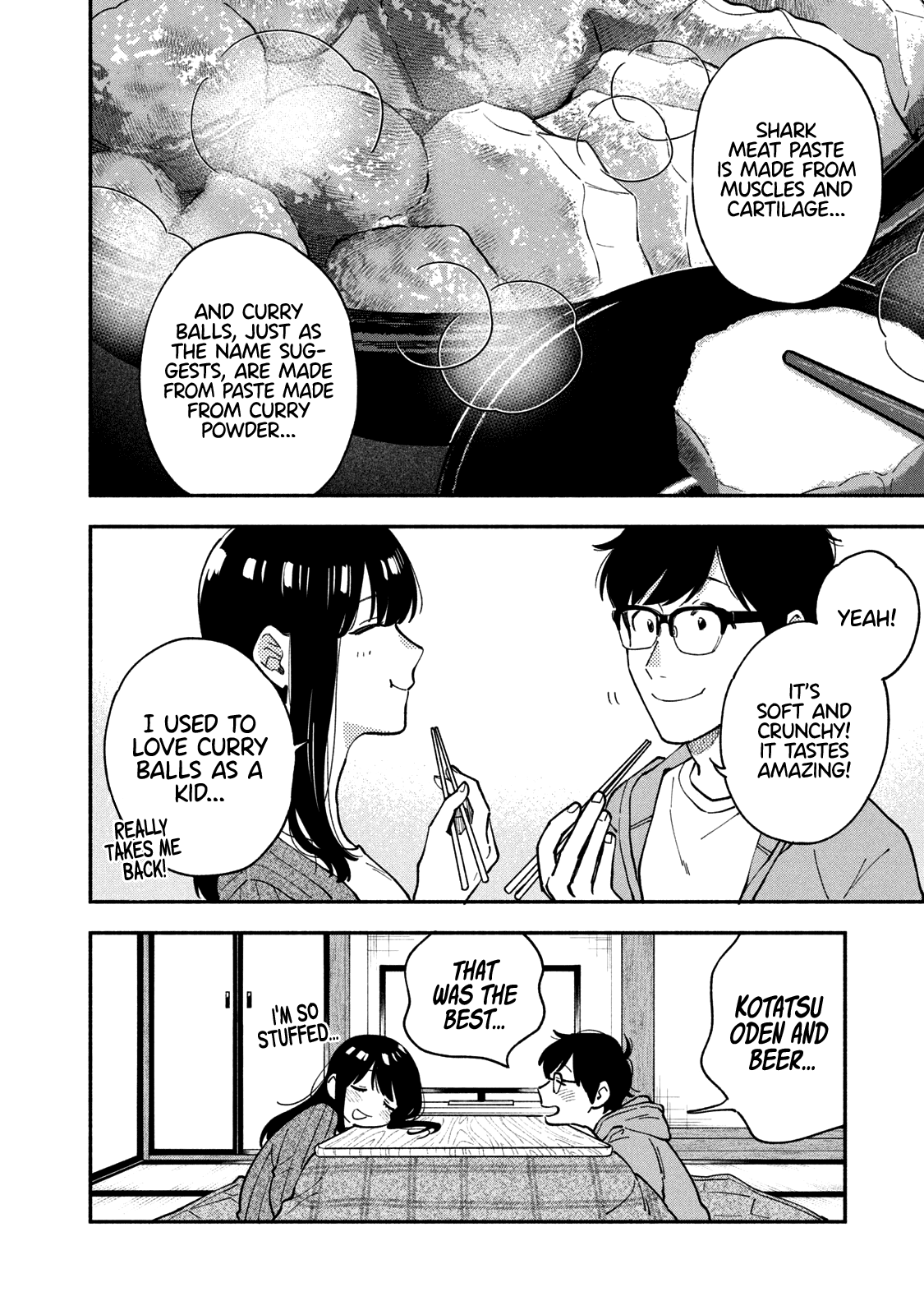 A Rare Marriage: How to Grill Our Love Chapter 56 page 15 - Chapter 56: Let’s Taste Oden and Beer by the Kotatsu!