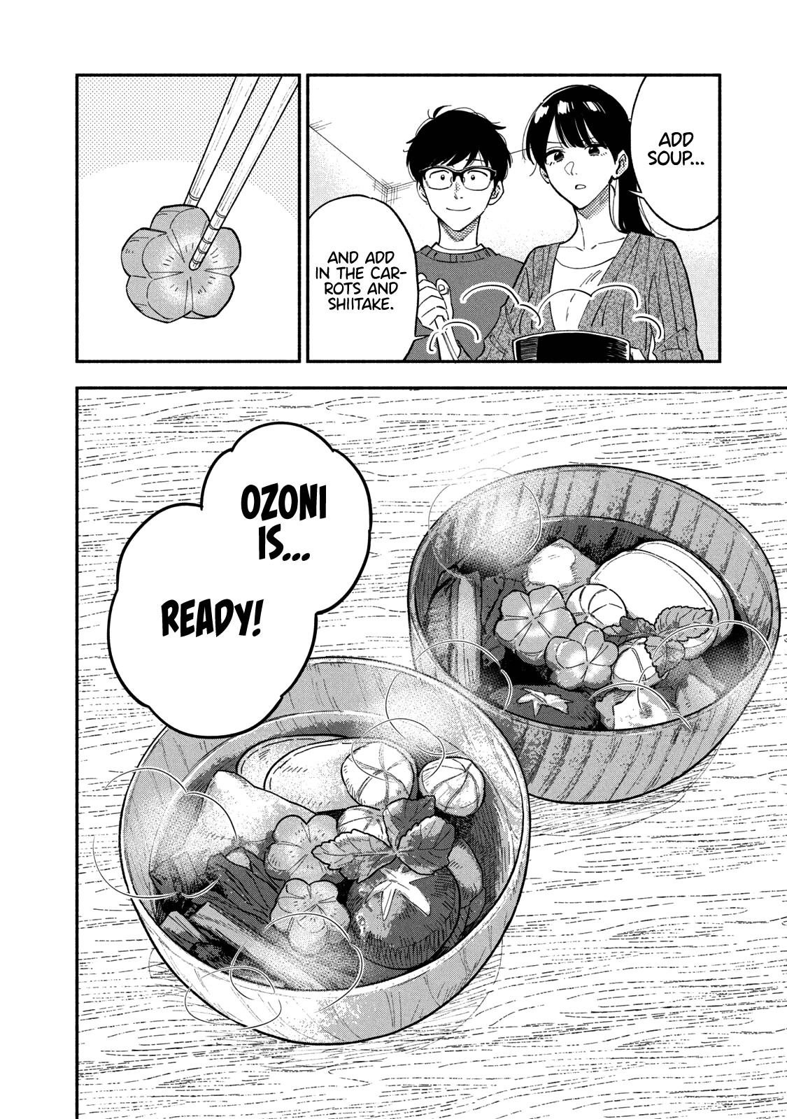 A Rare Marriage: How to Grill Our Love Chapter 65 page 13 - Chapter 65: New Year’s Zoni That Brings Good Fortune!