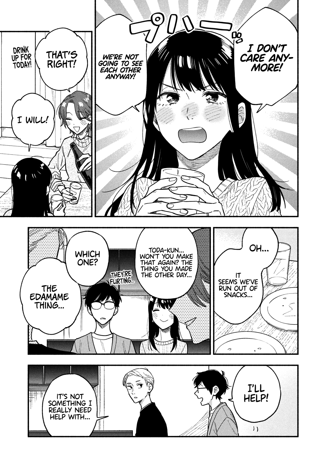 A Rare Marriage: How to Grill Our Love Chapter 68 page 14 - Chapter 68: Drowning Your Sorrows over Drinks and Edamame Peperoncino!