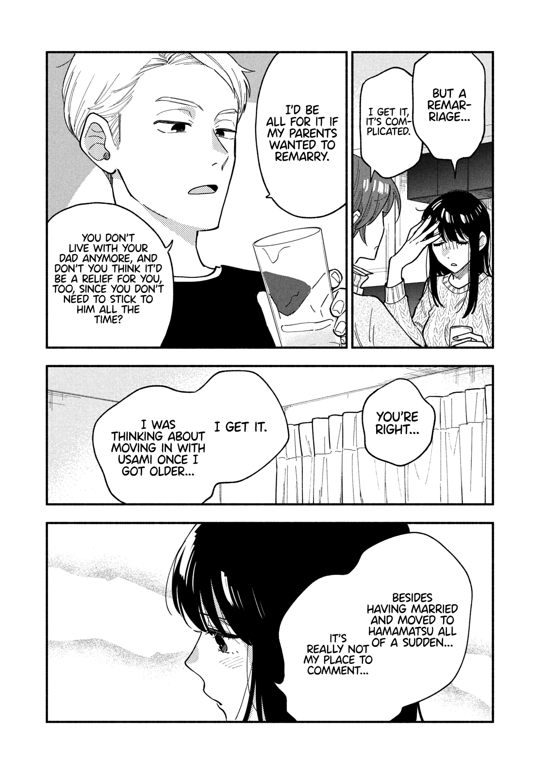 A Rare Marriage: How to Grill Our Love Chapter 68 page 8 - Chapter 68: Drowning Your Sorrows over Drinks and Edamame Peperoncino!