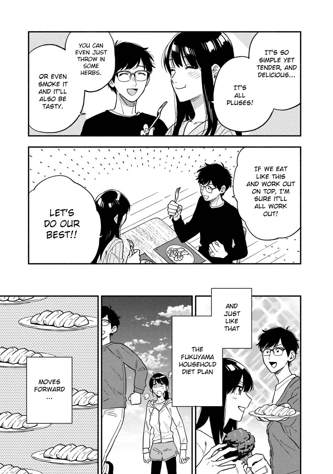 A Rare Marriage: How to Grill Our Love Chapter 95 page 11 - Chapter 95: Guilt Free! A Salad Chicken Piccata.