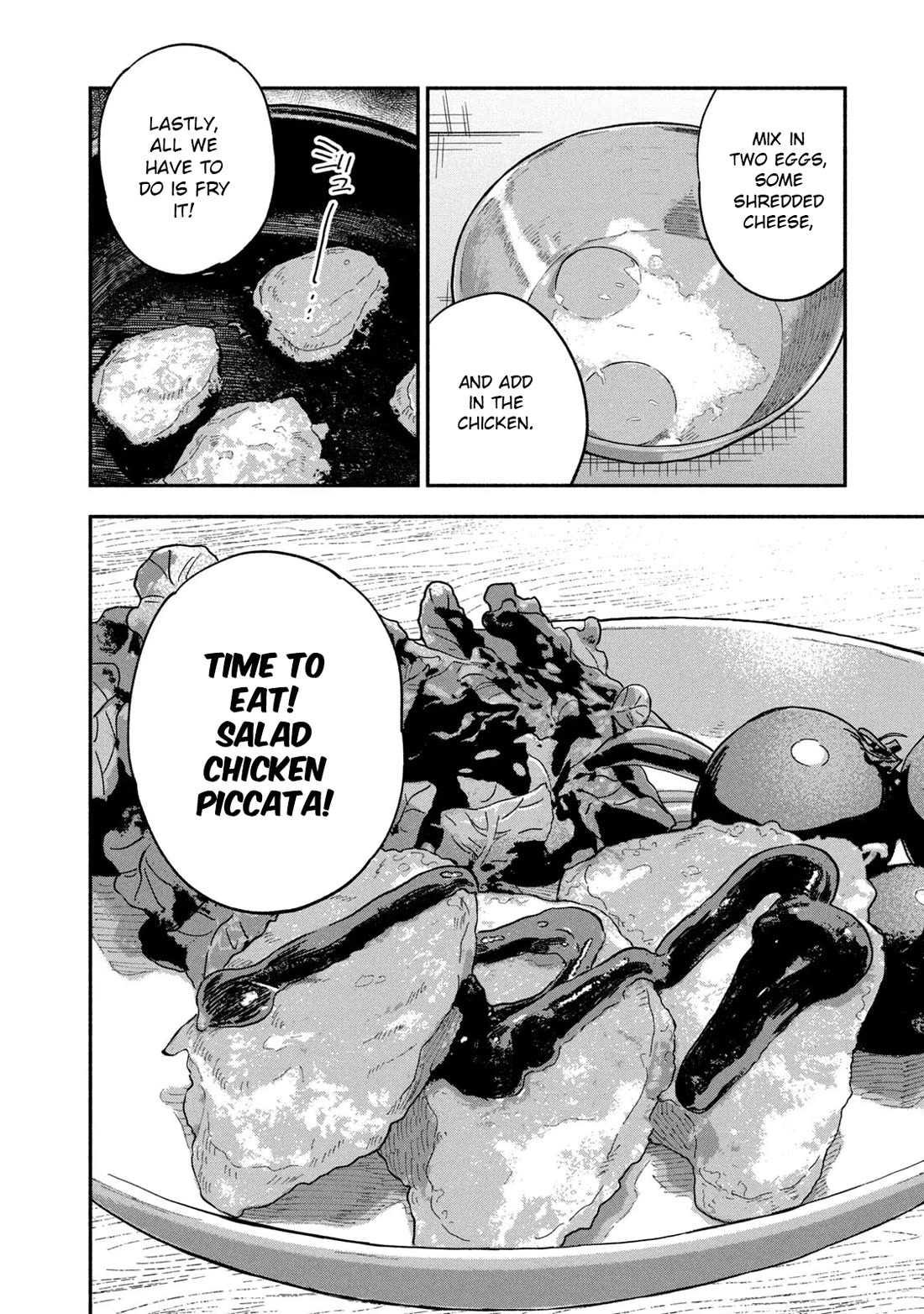 A Rare Marriage: How to Grill Our Love Chapter 95 page 14 - Chapter 95: Guilt Free! A Salad Chicken Piccata.