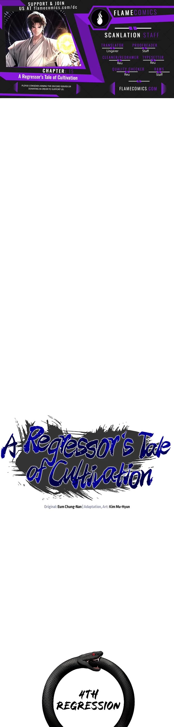 A Regressor's Tale of Cultivation Chapter 15 page 1 - Chapter 15: First Day of the 4th Regression