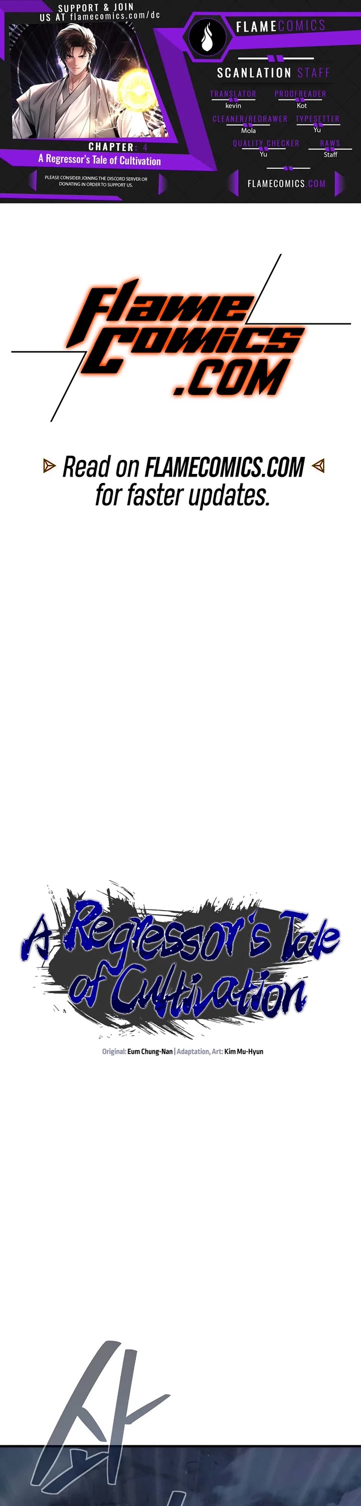 A Regressor's Tale of Cultivation Chapter 4 page 1 - Chapter 4: Scattering Fate (2)