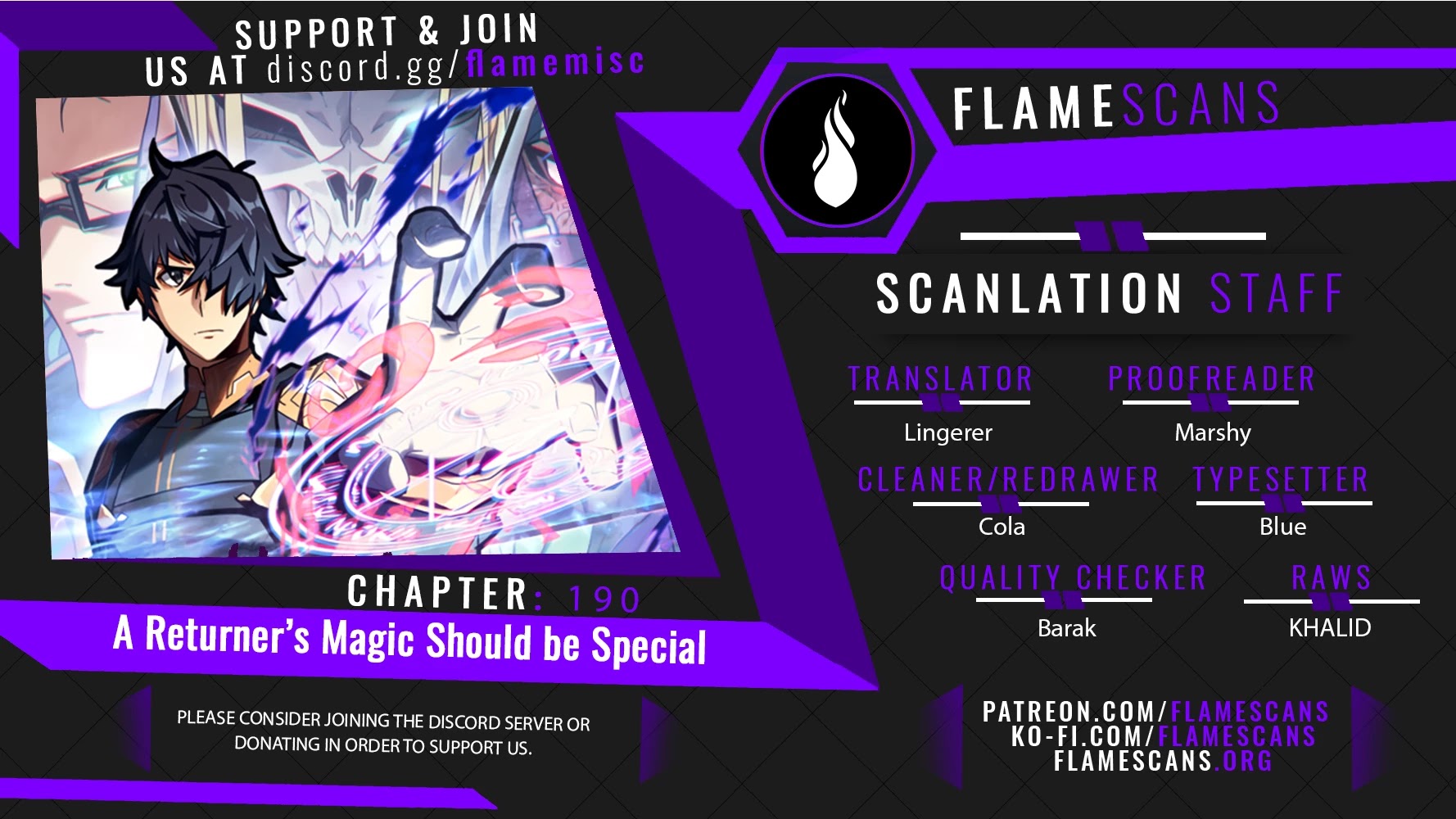 A Returner's Magic Should Be Special Chapter 190 page 1 - Chapter 190