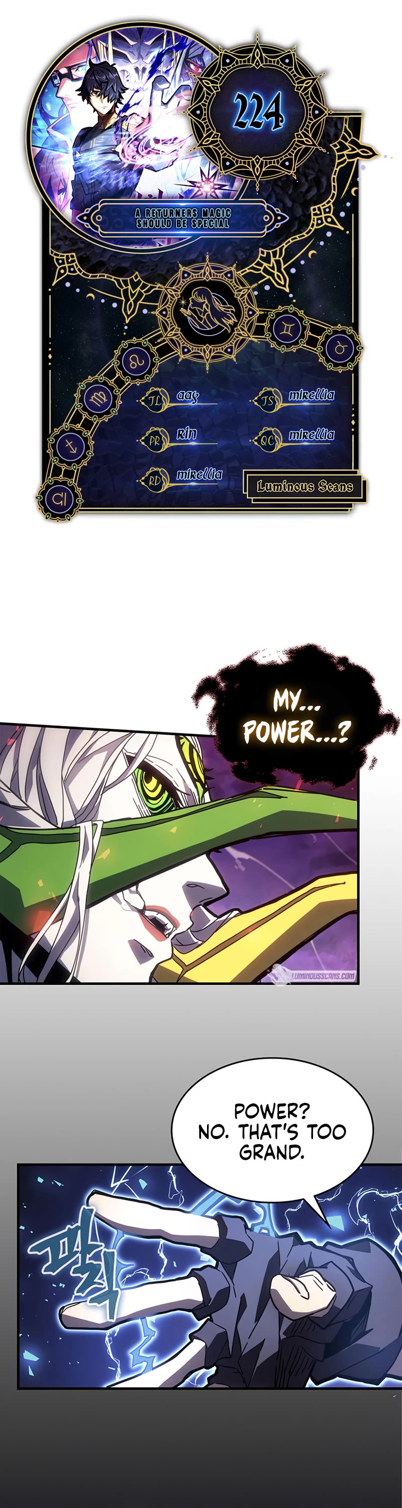 A Returner's Magic Should Be Special Chapter 224 page 1 - Chapter 224