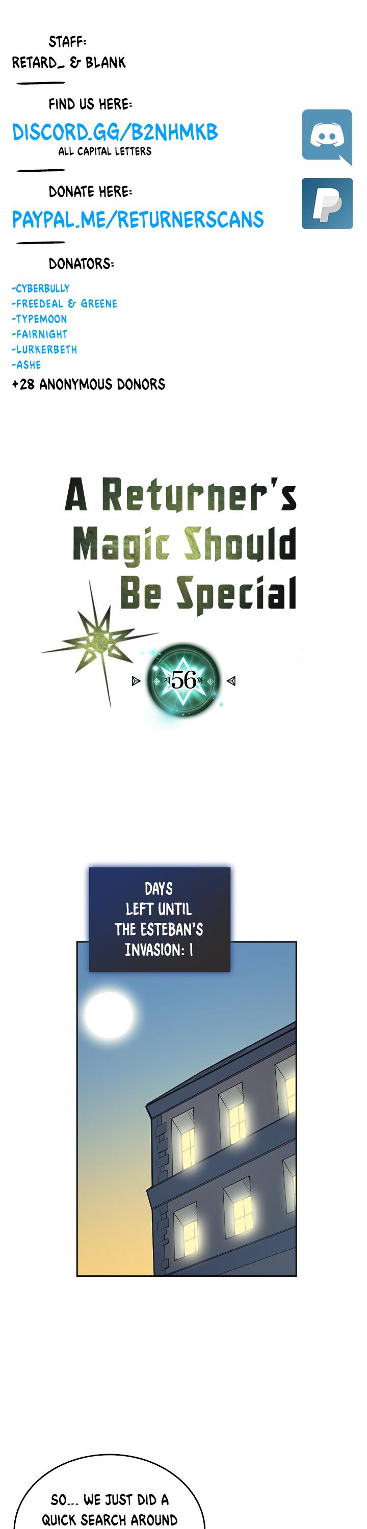 A Returner's Magic Should Be Special Chapter 56 page 1 - Chapter 56