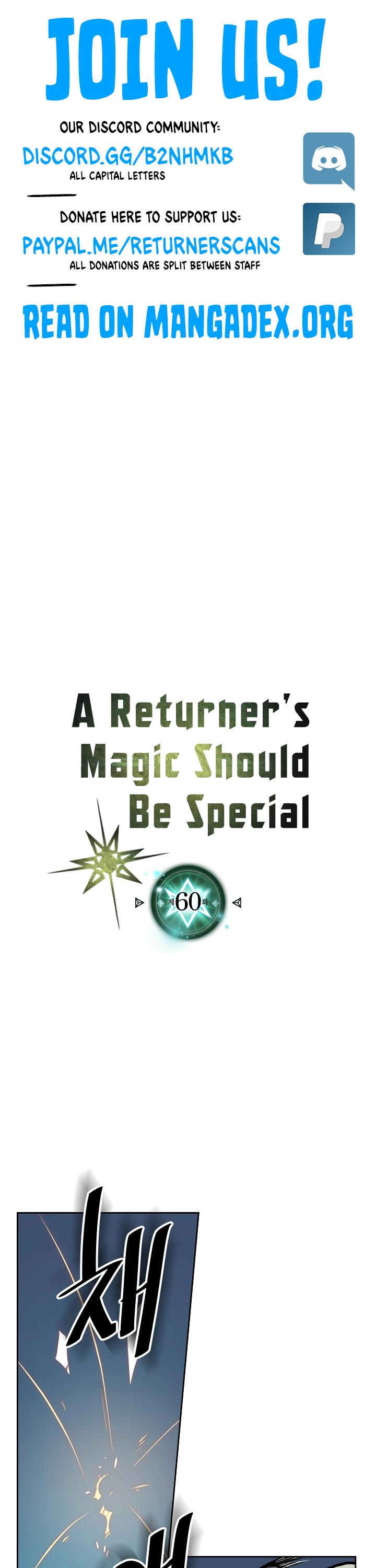 A Returner's Magic Should Be Special Chapter 60 page 1 - Chapter 60