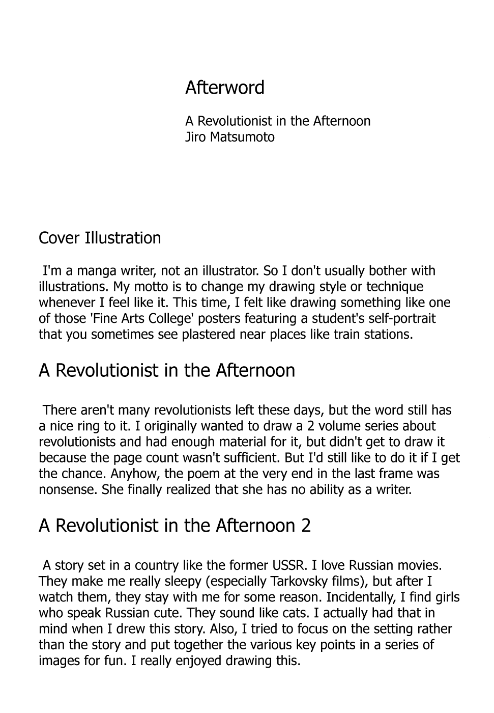 A Revolutionist in the Afternoon Chapter 5 page 43 - Chapter 5: The Footmen Flee [END]