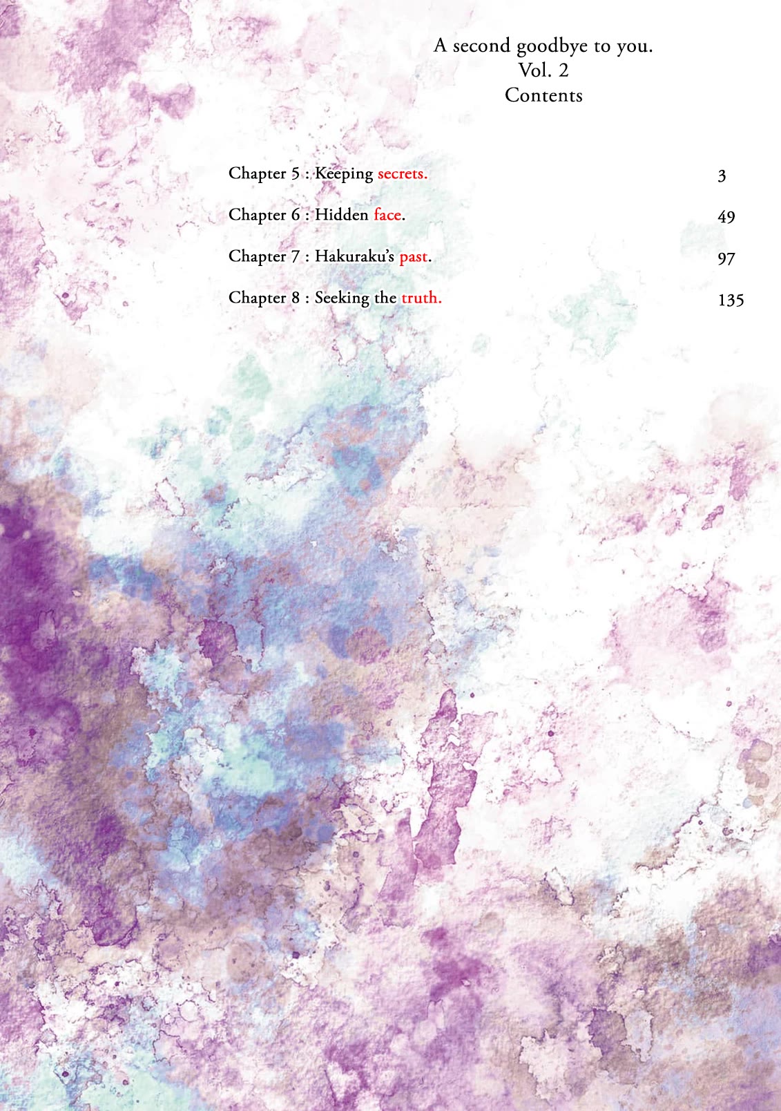 A Second Goodbye to You. Chapter 5 page 4 - Chapter 5: Keeping secrets.