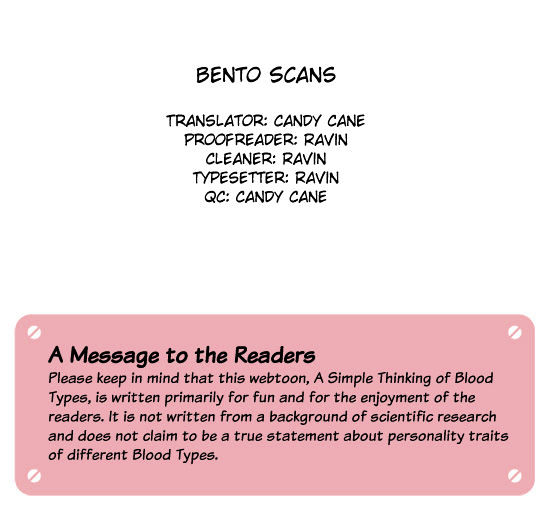 A Simple Thinking About Blood Type Chapter 1 page 12 - Chapter 1 : An Introduction to Blood Types
