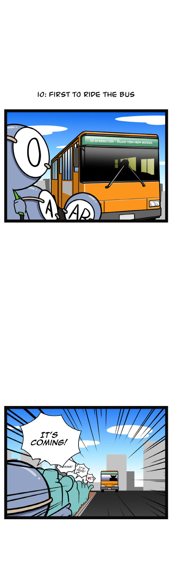 A Simple Thinking About Blood Type Chapter 10 page 2 - Chapter 10 : First to Ride the Bus