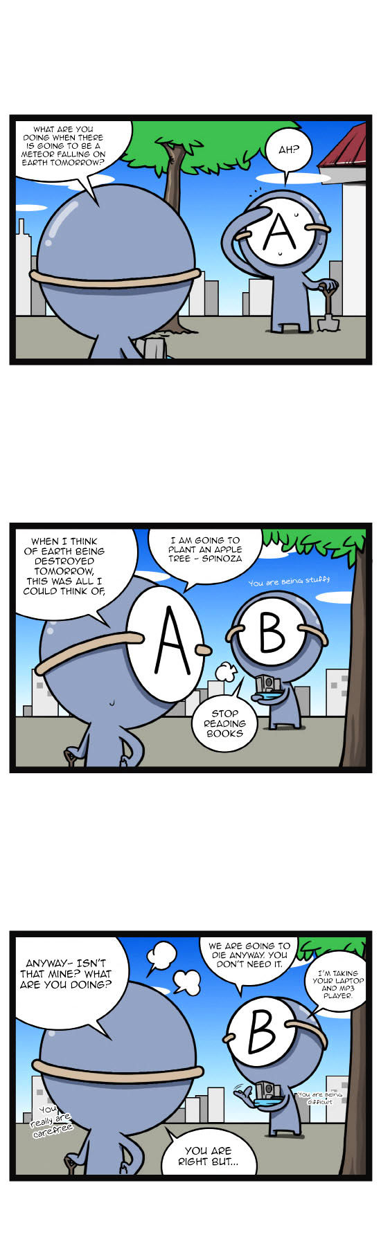 A Simple Thinking About Blood Type Chapter 12 page 3 - Chapter 12 : When the Earth is Destroyed Tomorrow