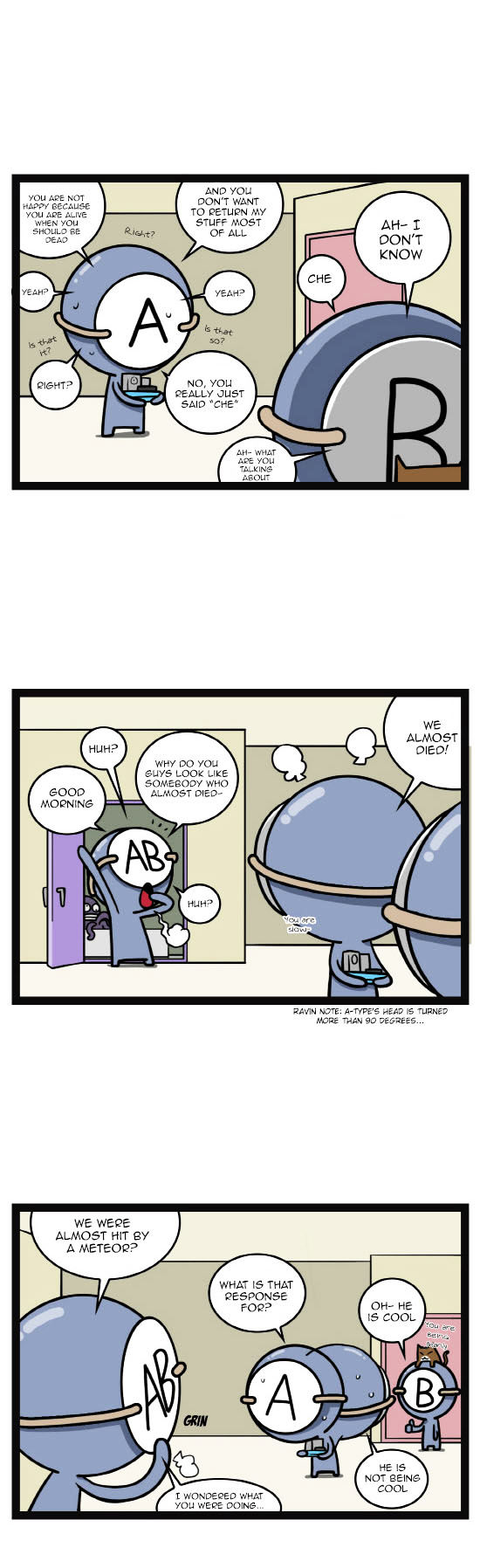 A Simple Thinking About Blood Type Chapter 12 page 6 - Chapter 12 : When the Earth is Destroyed Tomorrow