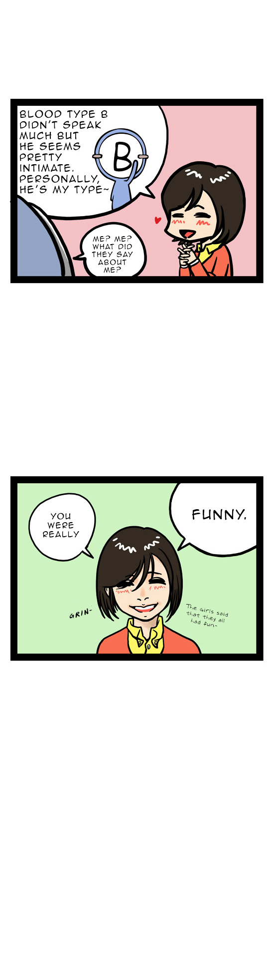 A Simple Thinking About Blood Type Chapter 15.2 page 7 - Chapter 15 v2 : Image Game