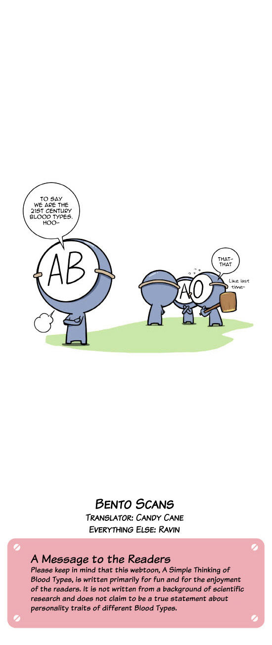 A Simple Thinking About Blood Type Chapter 2 page 10 - Chapter 2 : Falsifying Thoughts About Blood Types